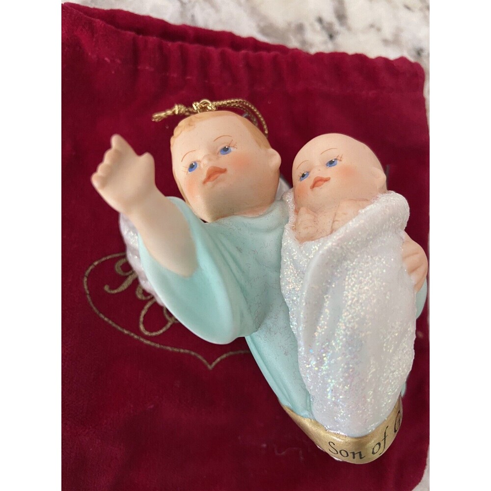 Vintage  Ashton Drake And  He Shall Be Called J Meyeraen‎ Angels 2  Ornaments
